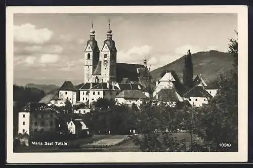 AK Maria Saal, Totalansicht vom Wald aus