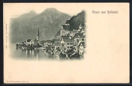 AK Hallstatt, Ansicht mit dem See