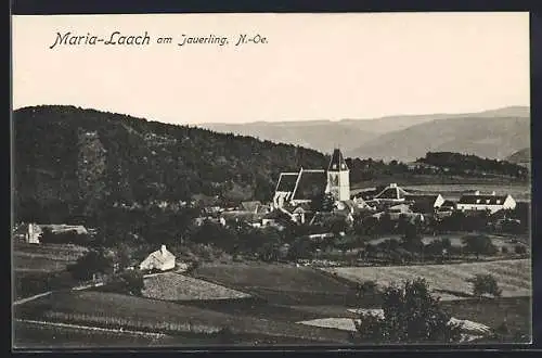 AK Maria-Laach am Jauerling, Ortsansicht aus der Vogelschau