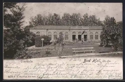 AK Bad Hall /Ob.-Oe., Trinkhalle mit Anlagen