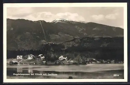 AK Villach, Magdalenensee mit Gerlitzen