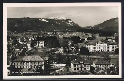 AK Villach, Blick gegen die Villacheralpe