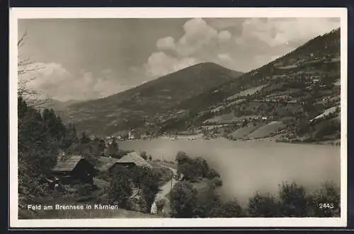 AK Feld am Brennsee, Uferpartie mit Berglandschaft