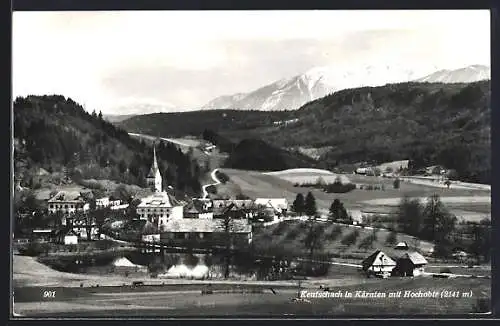 AK Keutschach in Kärnten, Ortsansicht mit Hochobir