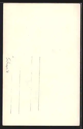 Foto-AK Porträt eines jungen schweizer Soldaten in Uniform