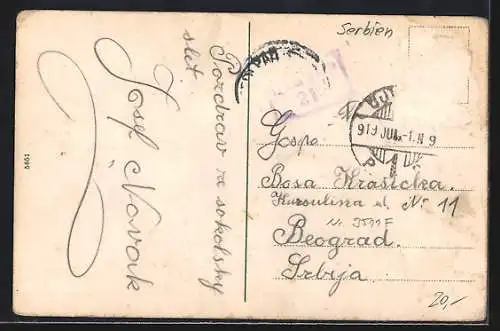 AK Ujvidék, Königl. kath. ungarisches Obergymnasium