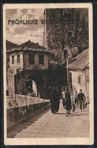 AK Mostar, Auf der Römerbrücke