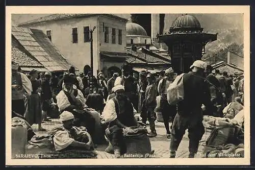 AK Sarajewo, Partie auf dem Marktplatz