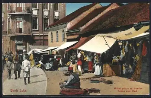 AK Banja Luka, Szene auf dem Markt