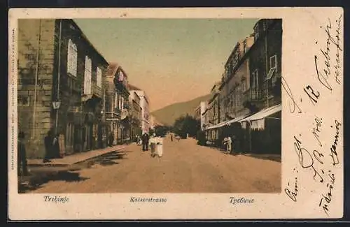 AK Trebinje, Geschäfte in der Kaiserstrasse