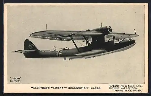 AK Dundee, Valentine & Sons Ltd., Valentine`s Aricraft Wasserflugzeug