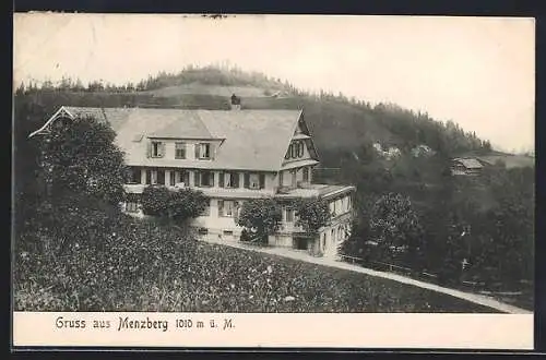 AK Menzberg, Hotel und Blick ins Tal