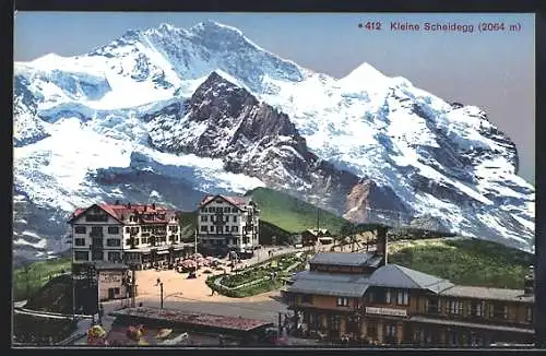 AK Kleine Scheidegg, Ansicht mit Jungfrau