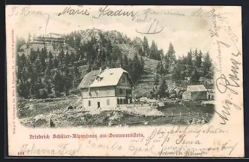 AK Friedrich Schüler-Alpenhaus am Sonnenwendstein