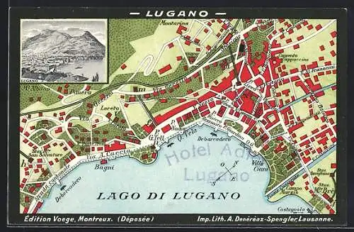 AK Lugano, Lago di Lugano, Villa Ciani, Strada cantonale