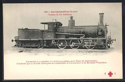 AK Schweizer Eisenbahn, Lokomotive No. 376 der Suisse