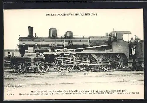 AK französische Eisenbahn Machine No. 230-622