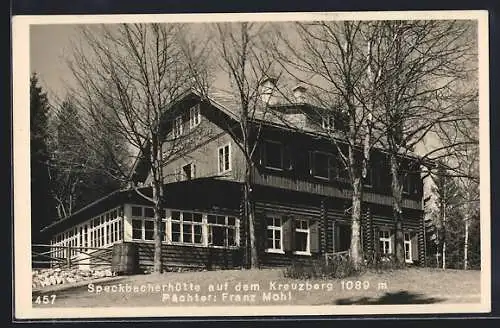 AK Speckbacherhütte, Berghütte auf dem Kreuzberg