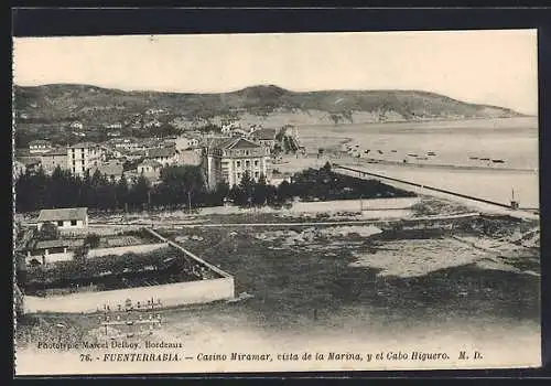 AK Fuenterrabia, Casino Miramar, vista de la Marina y el Cabo Hyguero