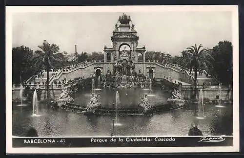 AK Barcelona, Parque de la Ciudadela: Cascada