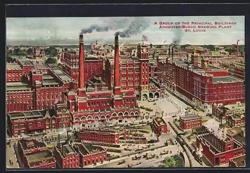 AK St. Louis, MO, Anheuser-Busch, A Group of the Principal Buildings