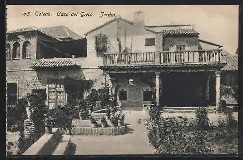 AK Toledo, Casa del Greco, Jardin