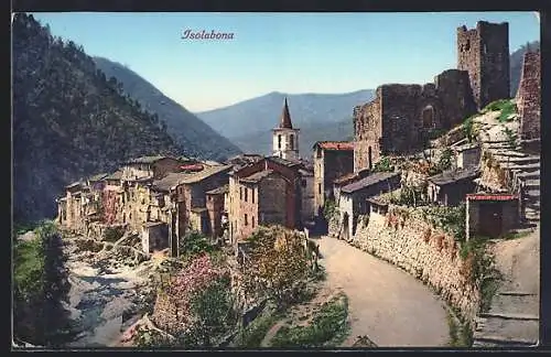 AK Isolabona, Panorama mit Ruine