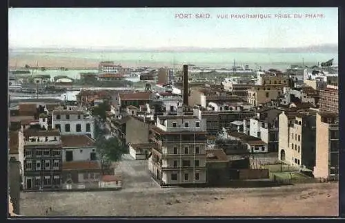 AK Port Said, Vue Panoramique prise de Phare