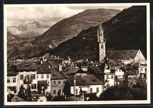 AK Bozen, Teilansicht gegen Rosengarten