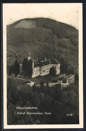 AK Bad Gleichenberg, Fliegeraufnahme vom Schloss Gleichenberg