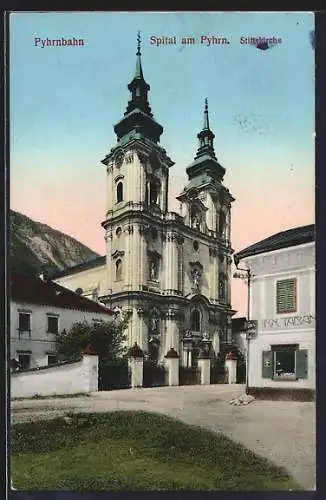 AK Spital am Pyhrn, Blick auf die Stiftskirche