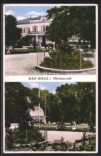 AK Bad Hall i. Oberösterreich, Ansichten aus dem Park