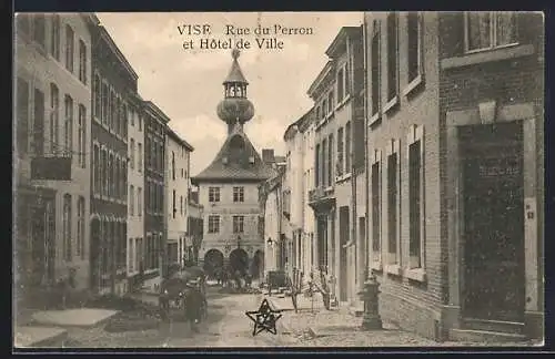 AK Vise, Rue du Perron et Hotel de Ville