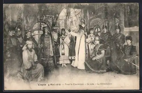 AK Cloyes, Pour la Couronne, 1er acte : La Bénédiction (4 Mai 1919)