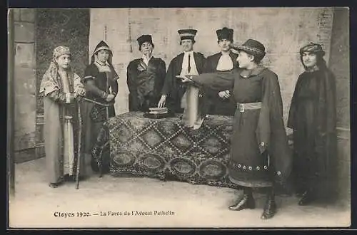 AK Cloyes, La Farce de l`Avocat Pathelin, 1922