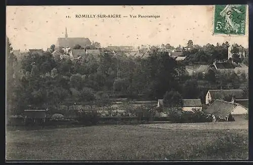 AK Romilly-sur-Aigre, Vue panoramique