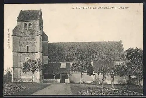 AK Montigny-le-Gannelon, L`Église