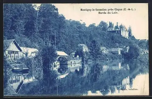 AK Montigny-le-Gannelon, Bords du Loir