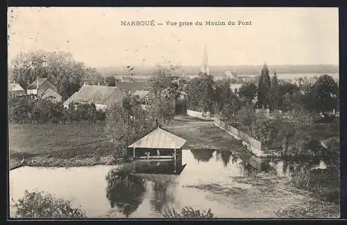 AK Marboué, Vue prise du Moulin du Pont