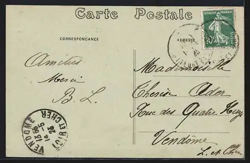 AK Cloyes, Les Petits Pierrots le 23 mars 1922 sous la lune souriante