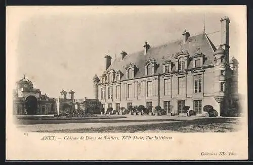 AK Anet, Château de Diane de Poitiers, XVIe Siècle, Vue Intérieure