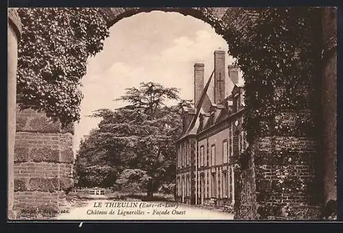 AK Le Thieulin, Château de Lignerolles, Facade Ouest