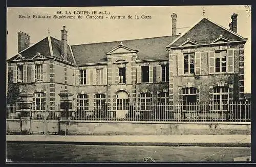 AK La Loupe, École Primaire Supérieure de Garcons, Avenue de la Gare