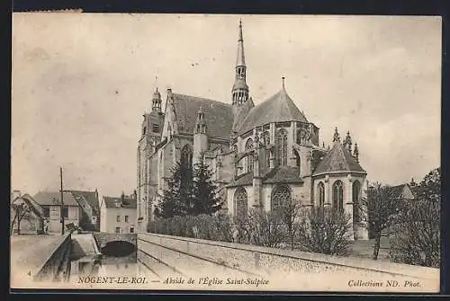 AK Nogent-le-Roi, Abside de l`Église Saint-Sulpice