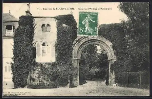 AK Nogent-le-Roi, Entrée de l`Abbaye de Coulombs