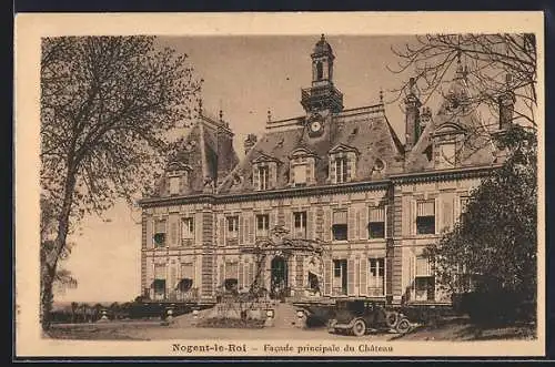 AK Nogent-le-Roi, Facade principale du Château