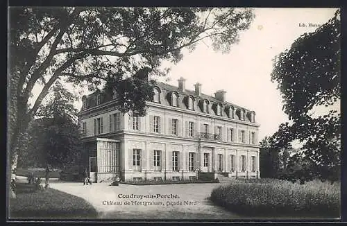 AK Coudray-au-Perche, Château de Montgraham, facade Nord