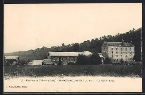 AK Bérou-la-Mulotière, Colonie St-Louis et paysage environnant