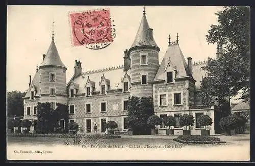 AK Escorpain, Château d`Escorpain (côté Est)