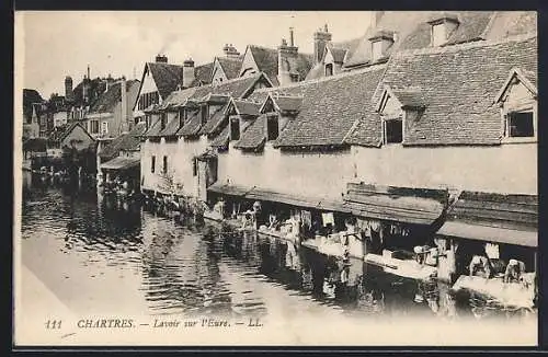 AK Chartres, Lavoir sur l`Eure